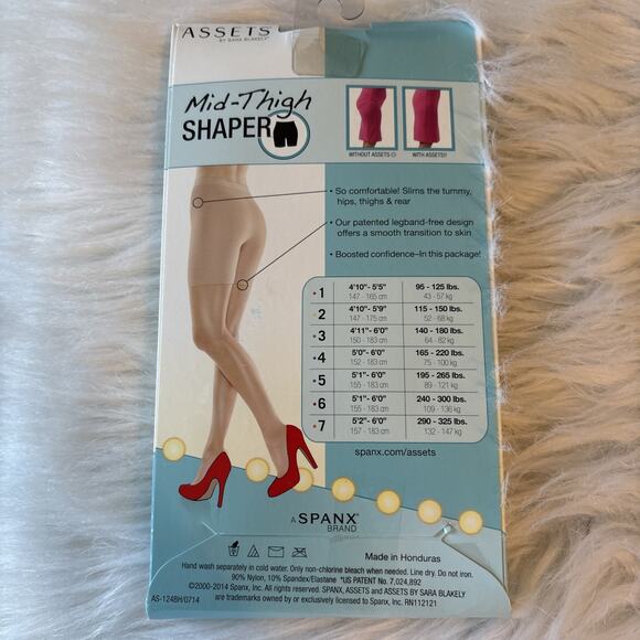 SPANX Assets By Sara Blakely Mid Thigh Shaper In Black Size 2 - Picture 3 of 5